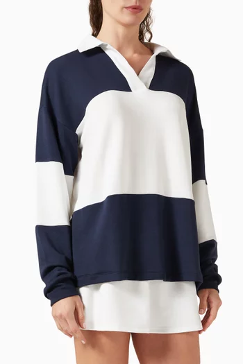 Katie Rugby Polo in Fleece