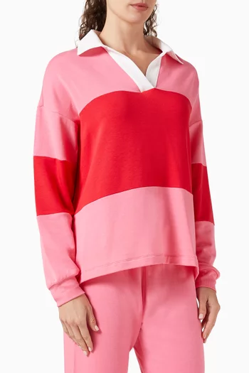 Katie Rugby Polo in Fleece