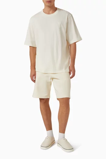 Ami De Coeur Embossed T-shirt in Cotton