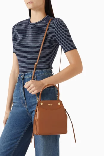 Mini Carry Top-handle Bag in Leather
