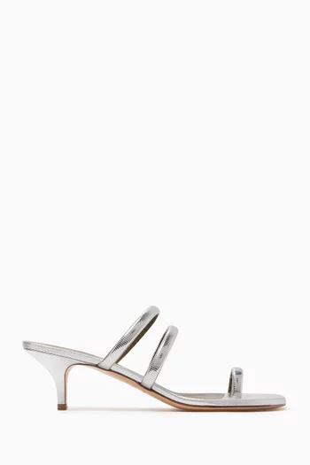 Modia 55 Sandals in Metallic Leather