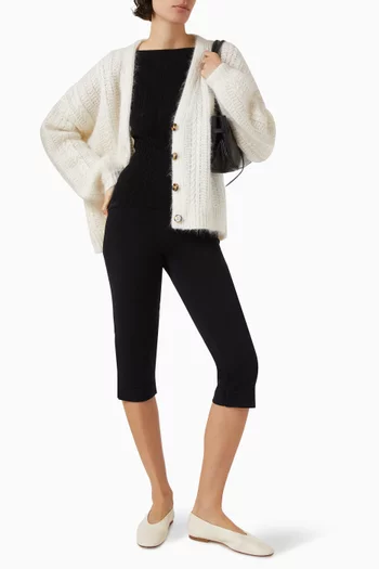 Cable Knit Singlet Top in Cashmere