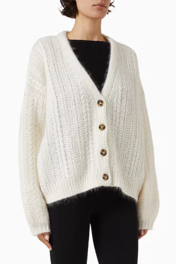 Knit Cardigan in Silk-blend