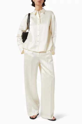 Shirt in Silk & Wool