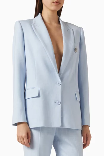 Double-breasted Blazer in Viscose Blend