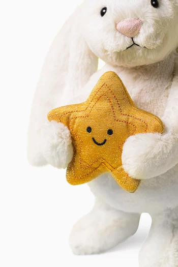 Cream Bunny with Star Toy