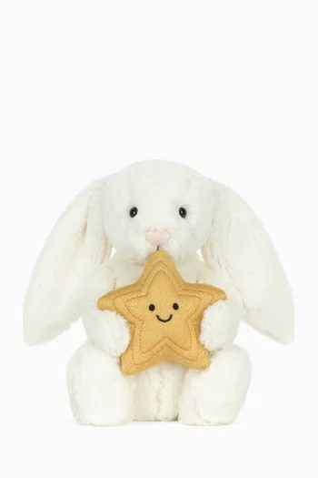 Cream Bunny with Star Toy