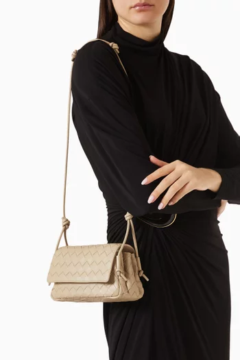 Notturno Pouch Bag in Intrecciato Nappa Leather