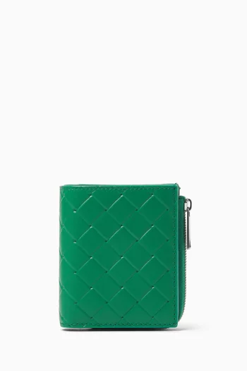 Stamp Bi-fold Wallet in Leather