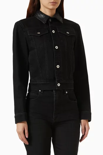 Faded Trucker Jacket in Denim
