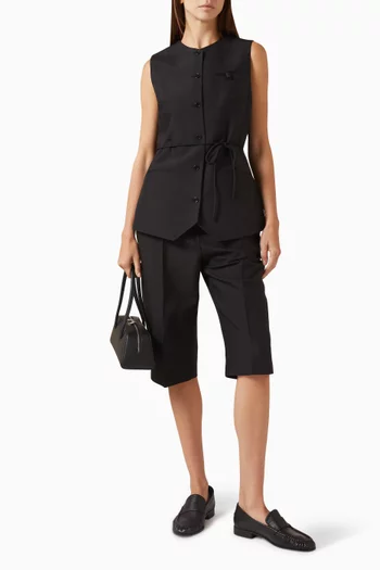 Rotunda Vest in Wool-silk