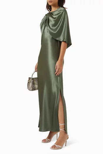 Levita Maxi Dress in Satin