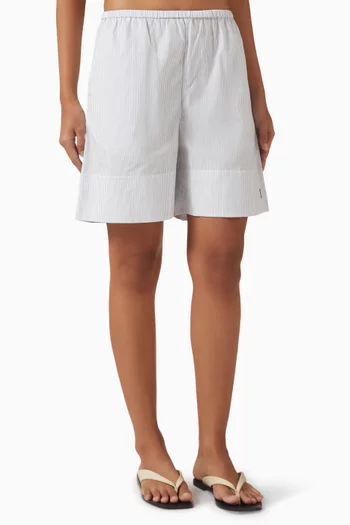 Siona Striped Shorts in Organic Cotton