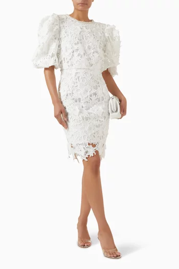 Yasaxia Mini Dress in Lace