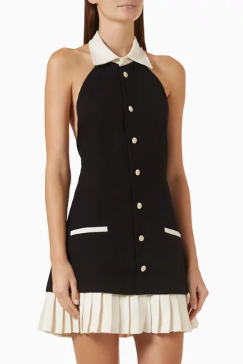 Jasmine Pleated Mini Dress