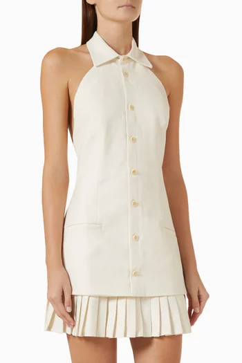 Jasmine Pleated Mini Dress