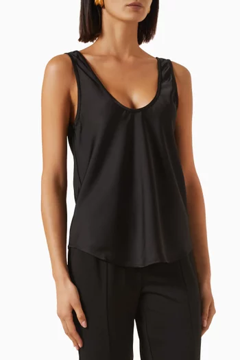 Mathilda Tank Top in Satin