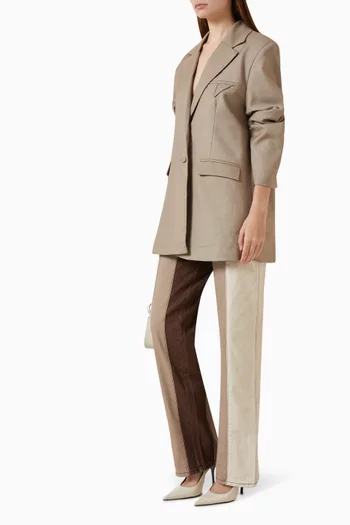 Elena Oversized Open Back Tailored Blaze