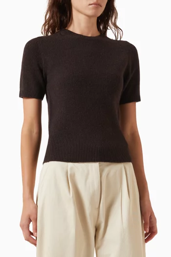 Crewneck T-shirt in Cashmere