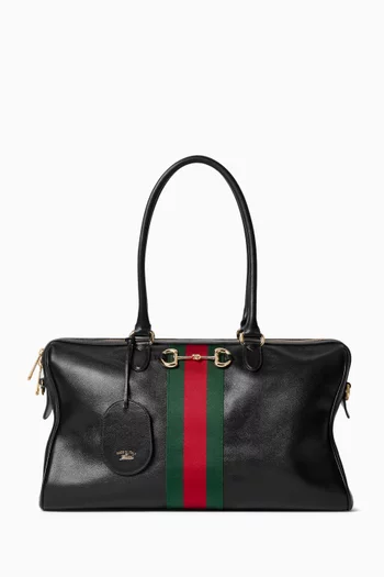 Large Borsetto Boston Bag in Leather