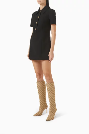 Bombshell Boots in GG Canvas
