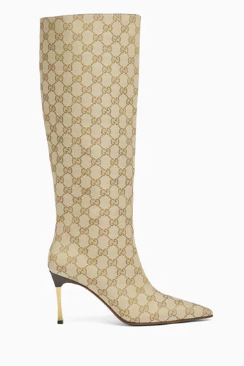Bombshell Boots in GG Canvas
