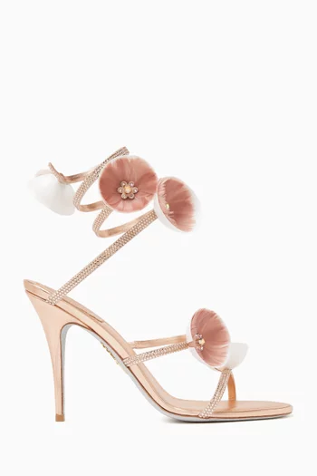 Jolene Floral-embellished 105 Sandals