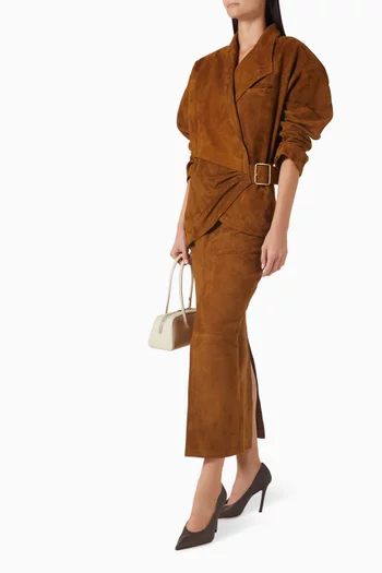 Cindy Contour Jacket in Suede
