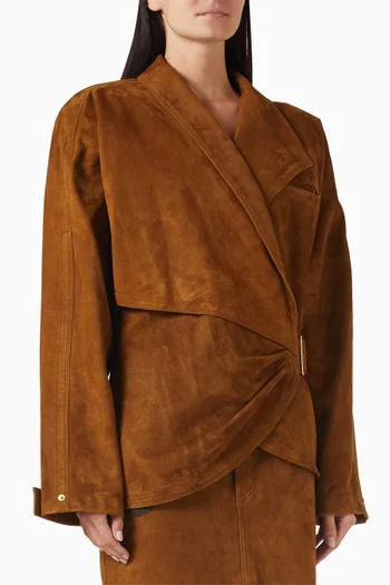 Cindy Contour Jacket in Suede