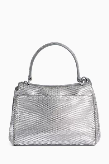 Mini Crystal-embellished Rodeo Handbag in Suede