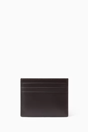 RFID Logo Cardholder in Leather