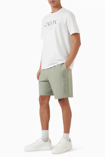 Logo Graphic Shorts in Cotton