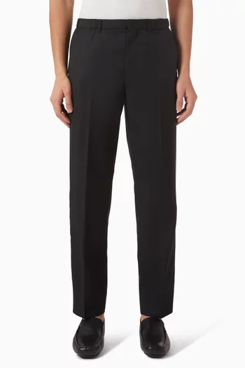 Tapered Pants in Wool-twill