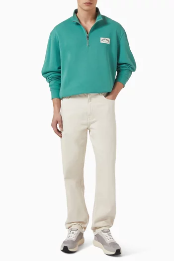Half Zip Sweatshirt in Cotton
