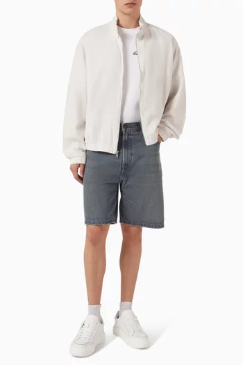 Harrington Jacket in Linen-blend