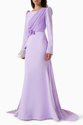 Floral Applique Gown