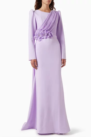 Floral Applique Gown
