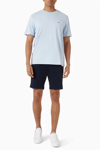 Flag Embroidered T-shirt in Cotton