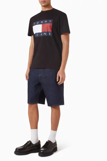 Flag Badge T-shirt in Jersey