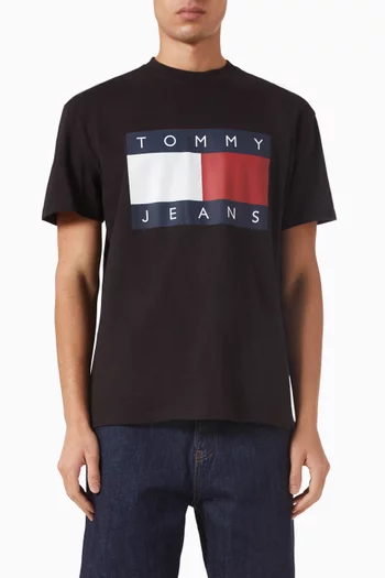 Flag Badge T-shirt in Jersey