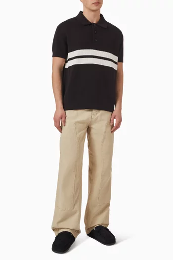 Tommy Badge Polo Shirt in Cotton-knit