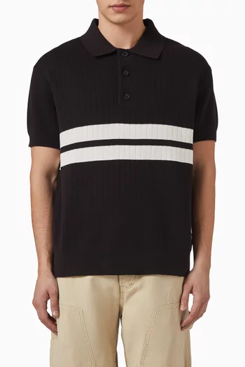 Tommy Badge Polo Shirt in Cotton-knit