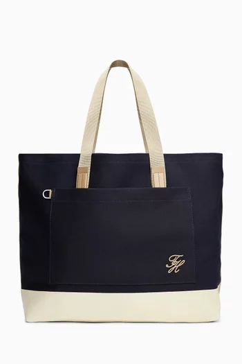 Summer Tote Bag in Cotton Canvas