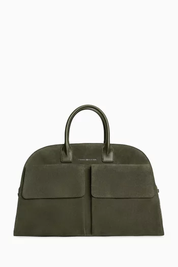 Logo Duffel Bag in Suede