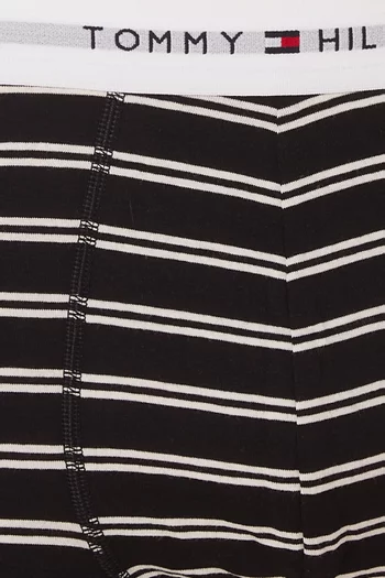 Printed Trunks in Stretch Cotton, Set of 3