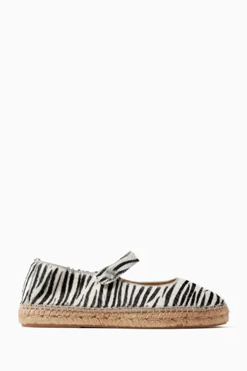 Mary Jane Espadrilles in Calf Hair