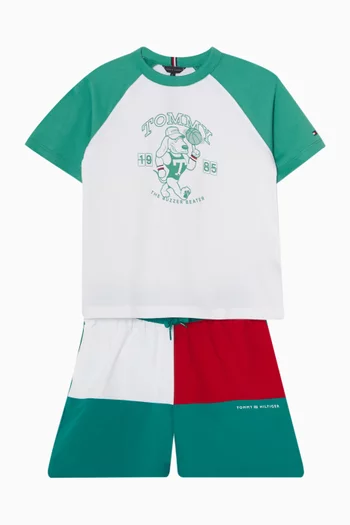 Sports Graphic T-shirt in Cotton
