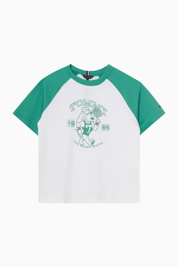 Sports Graphic T-shirt in Cotton