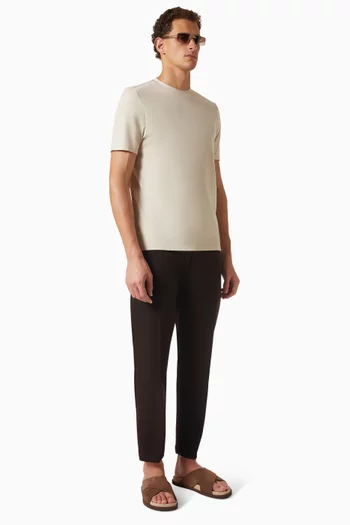 Fitted Luxe T-shirt in Cotton-blend Jersey