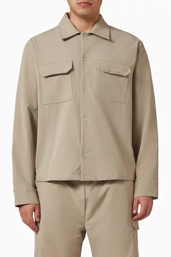 Milo Technical Cargo Jacket in Stretch Nylon